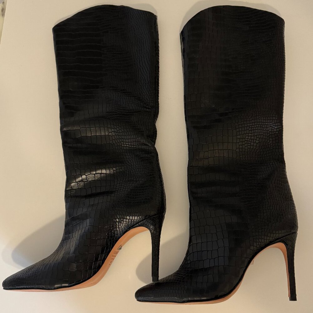 Shutz Maryana Boot Crocodile Black size 8